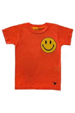 Kid's Tees | Aviator Nation KID'S SMILEY 2 TEE - ORANGE