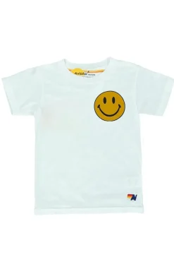 Kid's Tees | Aviator Nation KID'S SMILEY 2 TEE - WHITE