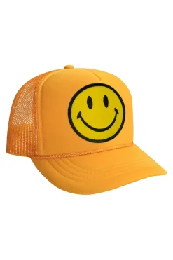 Kid's Trucker Hats | Aviator Nation KID'S SMILEY VINTAGE TRUCKER HAT