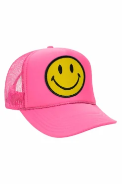 Kid's Trucker Hats | Aviator Nation KID'S SMILEY VINTAGE TRUCKER HAT