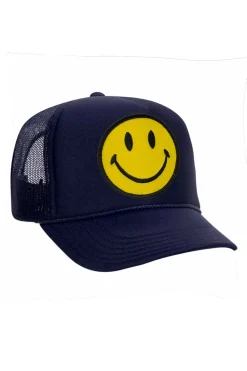Kid's Trucker Hats | Aviator Nation KID'S SMILEY VINTAGE TRUCKER HAT