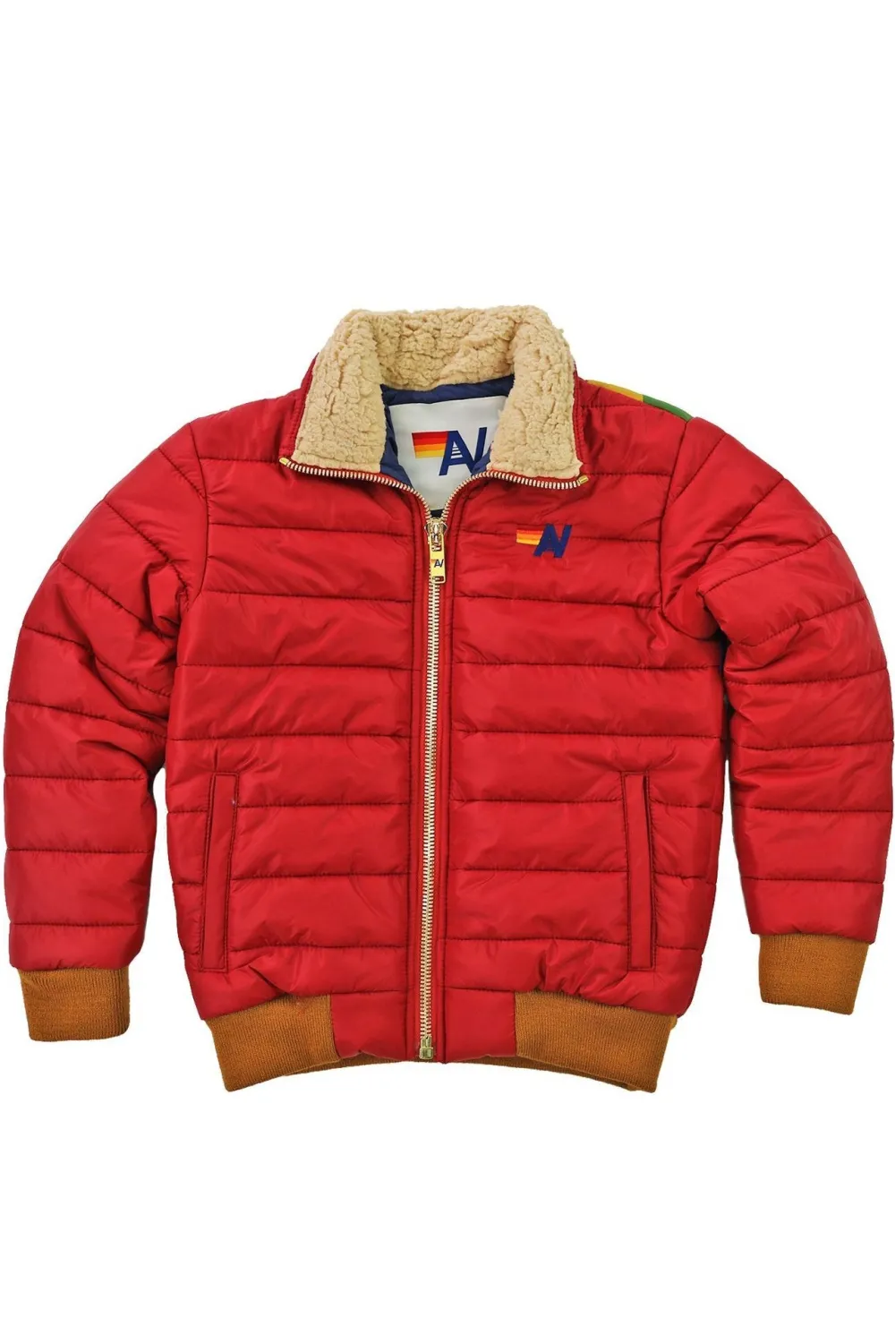 Kid's Outerwear | Aviator Nation KID'S SUNBURST JACKET - RED