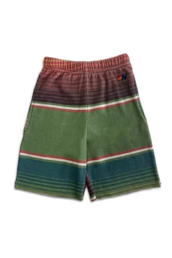 Kid's Shorts | Aviator Nation KID'S TULUM SWEATSHORTS - JUNGLE GREEN JUNGLEGREEN