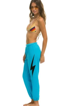Sweatpants | Aviator Nation LIGHT WEIGHT BOLT SWEATPANTS - NEON BLUE NEONBLUE