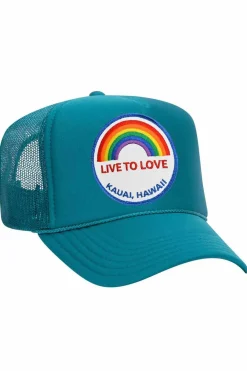 Trucker Hats | Trucker Hats | Aviator Nation LIVE TO LOVE VINTAGE TRUCKER HAT {{threshold-message}}