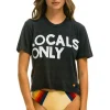 Boyfriend Tees | Tees | Aviator Nation LOCALS ONLY BOYFRIEND TEE - CHARCOAL