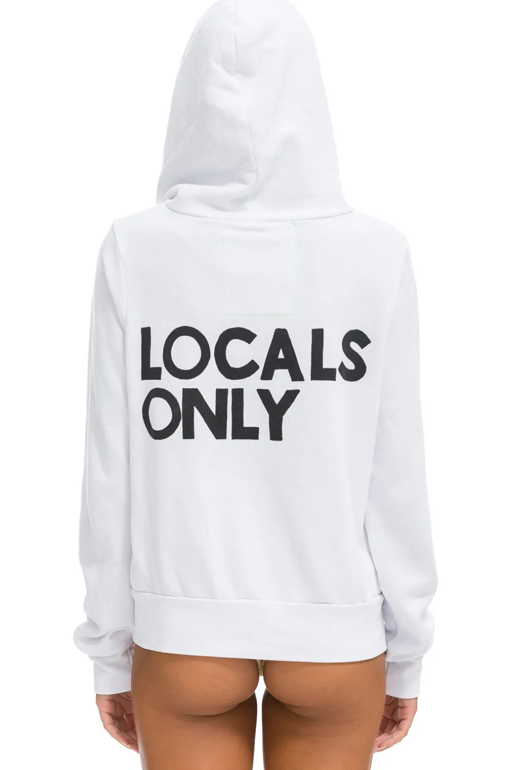 Hoodies | Hoodies | Aviator Nation LOCALS ONLY HOODIE - WHITE