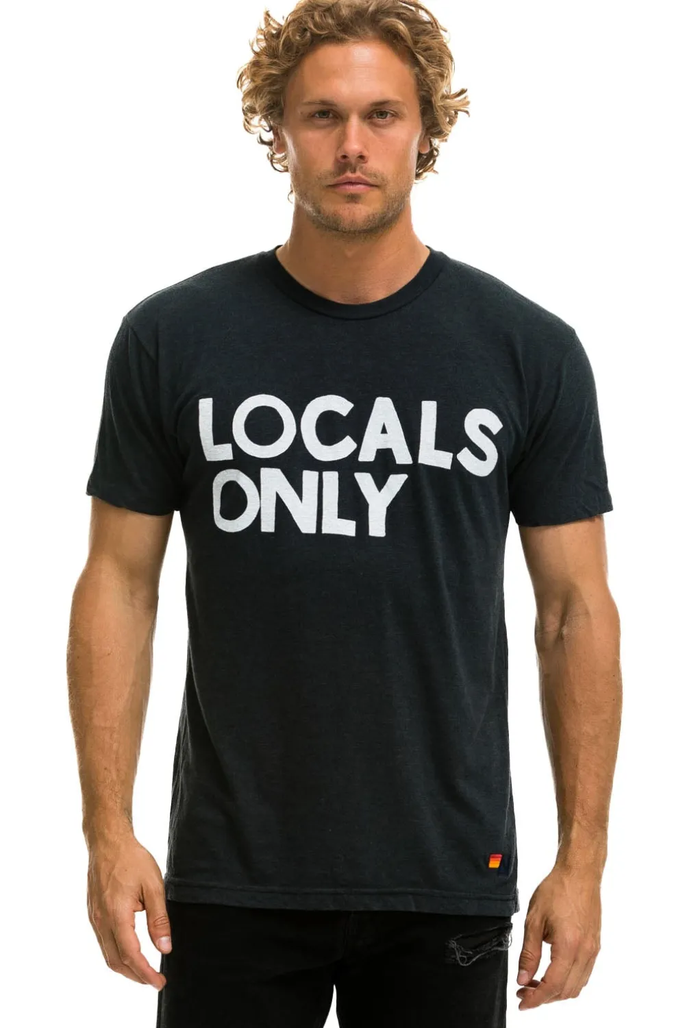 Tees | Tees | Aviator Nation LOCALS ONLY TEE - CHARCOAL