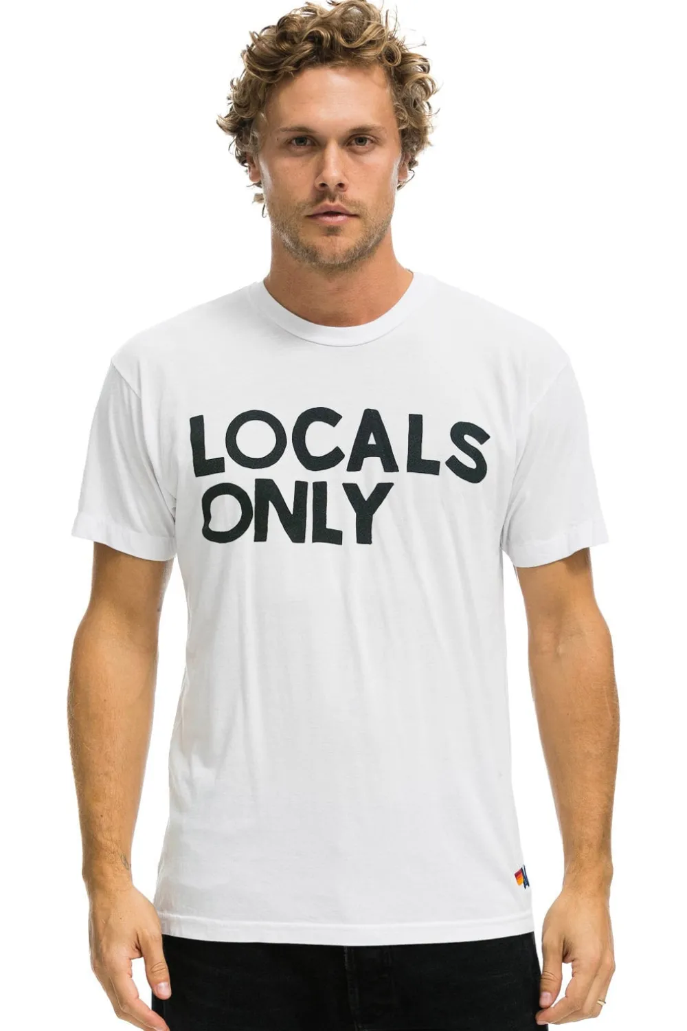 Tees | Tees | Aviator Nation LOCALS ONLY TEE - WHITE
