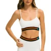Activewear | Activewear | Aviator Nation LOGO 4 INCH HI-RISE BIKER SHORT - WHITE