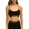 Activewear | Activewear | Aviator Nation LOGO 4 INCH HI-RISE BIKER SHORT - BLACK