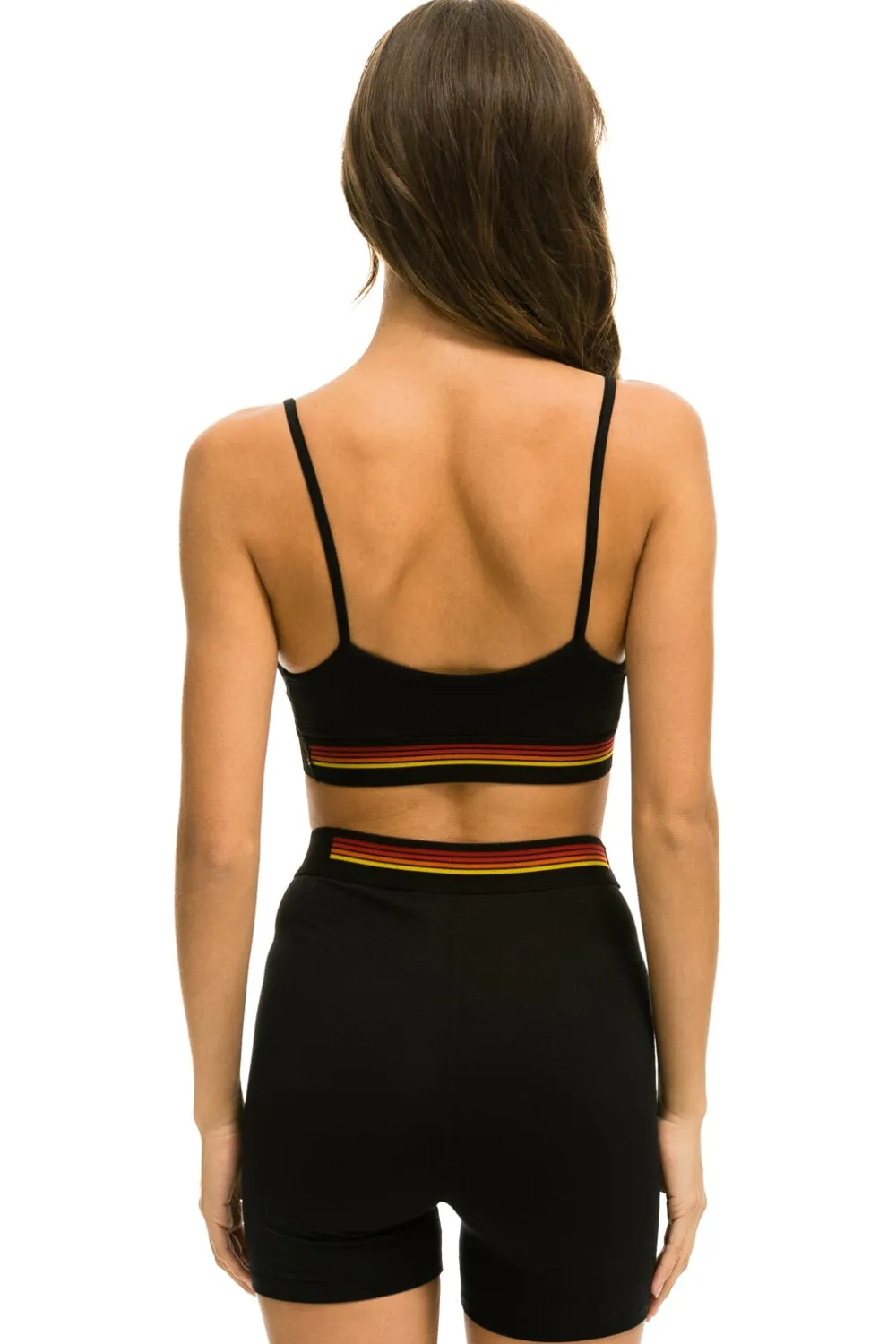 Activewear | Activewear | Aviator Nation LOGO ADJUSTABLE BRALETTE - BLACK