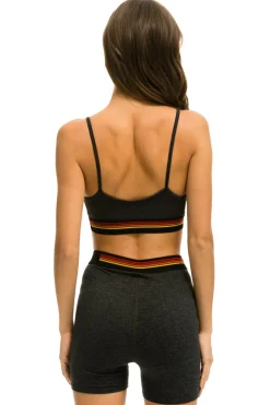 Activewear | Activewear | Aviator Nation LOGO ADJUSTABLE BRALETTE - CHARCOAL