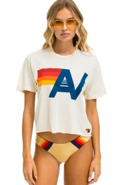 Boyfriend Tees | Tees | Aviator Nation LOGO BOYFRIEND TEE - VINTAGE WHITE VINTAGEWHITE