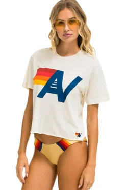 Boyfriend Tees | Tees | Aviator Nation LOGO BOYFRIEND TEE - VINTAGE WHITE VINTAGEWHITE