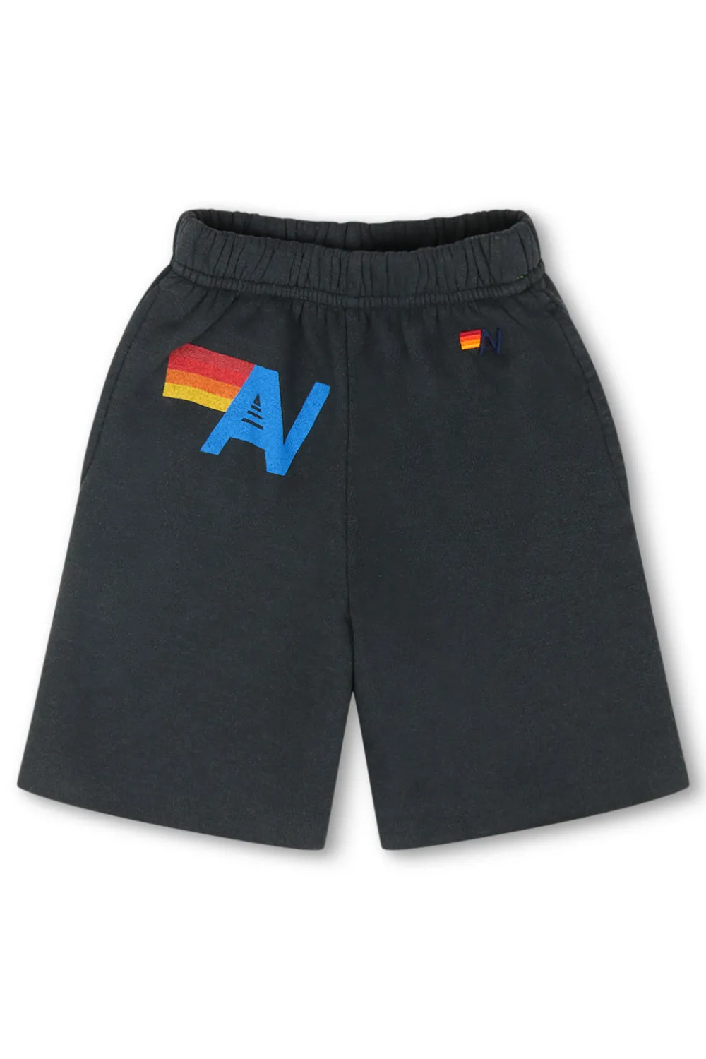 Kid's Shorts | Aviator Nation LOGO KIDS SWEATSHORTS - CHARCOAL