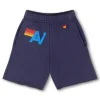 Kid's Shorts | Aviator Nation LOGO KIDS SWEATSHORTS - NAVY