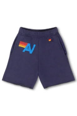 Kid's Shorts | Aviator Nation LOGO KIDS SWEATSHORTS - NAVY