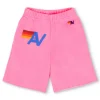 Kid's Shorts | Aviator Nation LOGO KIDS SWEATSHORTS - NEON PINK NEONPINK