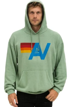 Hoodies | Hoodies | Aviator Nation LOGO PULLOVER RELAXED HOODIE - SAGE