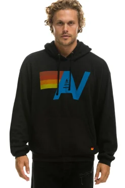 Hoodies | Hoodies | Aviator Nation LOGO PULLOVER RELAXED HOODIE - BLACK