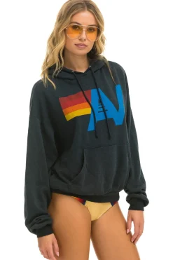 Hoodies | Hoodies | Aviator Nation LOGO PULLOVER RELAXED HOODIE - CHARCOAL