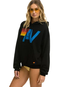 Hoodies | Hoodies | Aviator Nation LOGO PULLOVER RELAXED HOODIE - BLACK