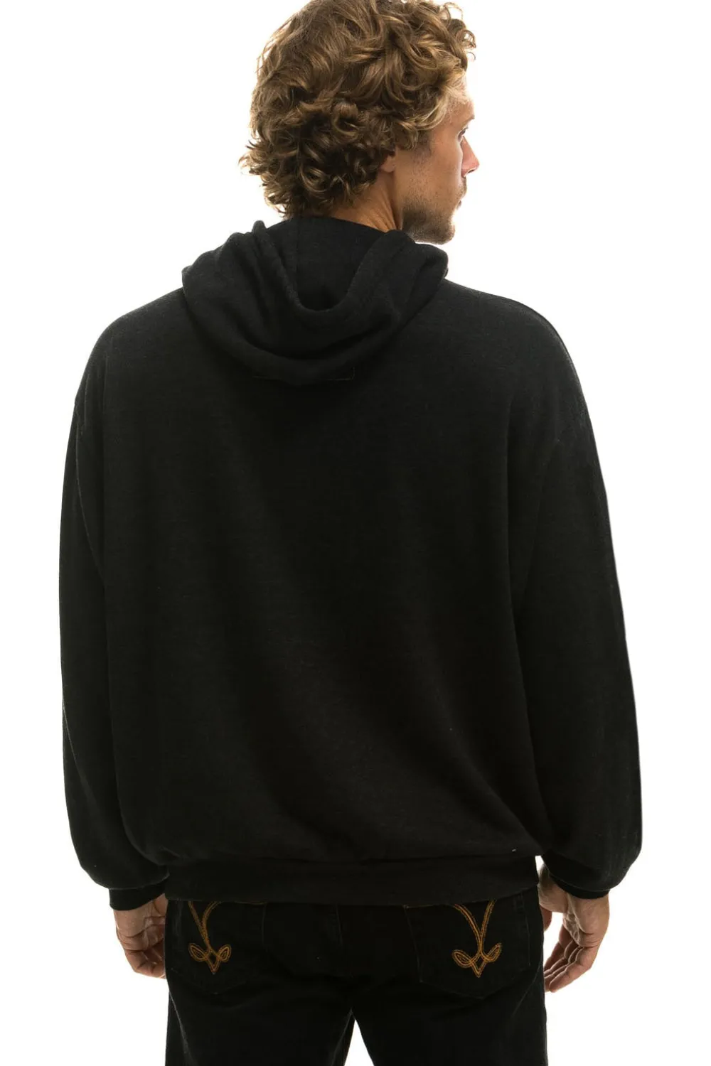 Hoodies | Hoodies | Aviator Nation LOGO PULLOVER RELAXED HOODIE - BLACK