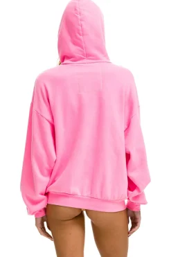 Hoodies | Hoodies | Aviator Nation LOGO PULLOVER RELAXED HOODIE - NEON PINK NEONPINK