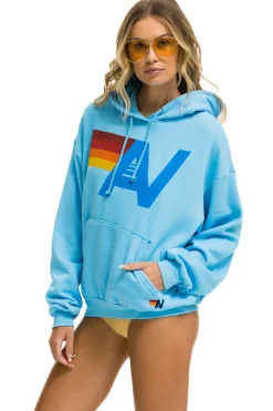 Hoodies | Hoodies | Aviator Nation LOGO PULLOVER RELAXED HOODIE - SKY