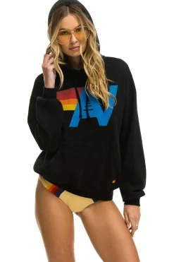 Hoodies | Hoodies | Aviator Nation LOGO PULLOVER RELAXED HOODIE - BLACK