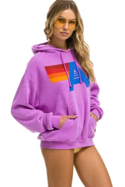 Hoodies | Hoodies | Aviator Nation LOGO PULLOVER RELAXED HOODIE - NEON PURPLE NEONPURPLE