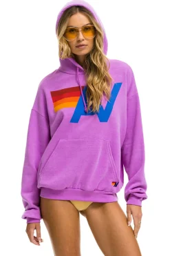 Hoodies | Hoodies | Aviator Nation LOGO PULLOVER RELAXED HOODIE - NEON PURPLE NEONPURPLE