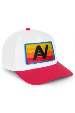 Trucker Hats | Trucker Hats | Aviator Nation LOGO RAINBOW - VINTAGE LOW RISE TWILL HAT VINTAGELOWRISETWILLHAT
