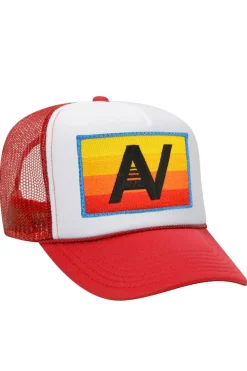 Trucker Hats | Trucker Hats | Aviator Nation LOGO RAINBOW VINTAGE TRUCKER HAT theperfectpairing!Allofourproductsgothroughanintensebreaking-downprocessthatgivesthemavintagefeelyou'lllovebecauseit'sbrokeninfromdayoneofwearingit.Allofourhatsareadjustable!