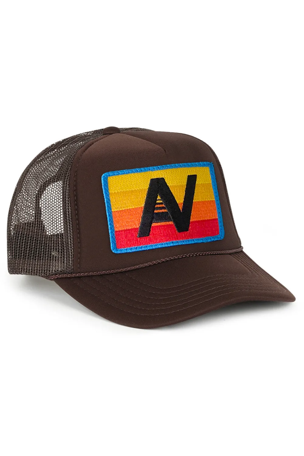 Trucker Hats | Trucker Hats | Aviator Nation LOGO RAINBOW VINTAGE TRUCKER HAT theperfectpairing!Allofourproductsgothroughanintensebreaking-downprocessthatgivesthemavintagefeelyou'lllovebecauseit'sbrokeninfromdayoneofwearingit.Allofourhatsareadjustable!