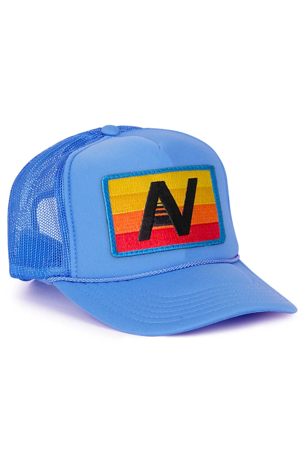 Trucker Hats | Trucker Hats | Aviator Nation LOGO RAINBOW VINTAGE TRUCKER HAT theperfectpairing!Allofourproductsgothroughanintensebreaking-downprocessthatgivesthemavintagefeelyou'lllovebecauseit'sbrokeninfromdayoneofwearingit.Allofourhatsareadjustable!