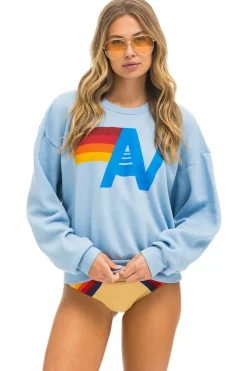 Sweatshirts | Sweatshirts | Aviator Nation LOGO RELAXED CREW SWEATSHIRT - ICE