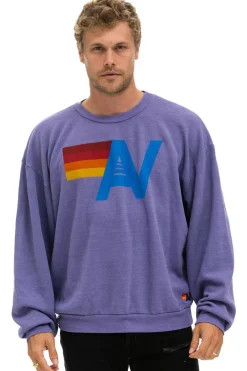 Sweatshirts | Sweatshirts | Aviator Nation LOGO RELAXED CREW SWEATSHIRT - LAVENDER