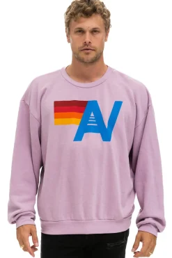 Sweatshirts | Sweatshirts | Aviator Nation LOGO RELAXED CREW SWEATSHIRT - MAUVE