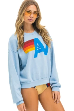 Sweatshirts | Sweatshirts | Aviator Nation LOGO RELAXED CREW SWEATSHIRT - ICE