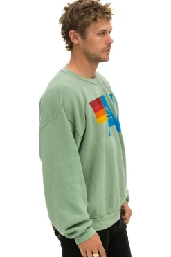 Sweatshirts | Sweatshirts | Aviator Nation LOGO RELAXED CREW SWEATSHIRT - SAGE