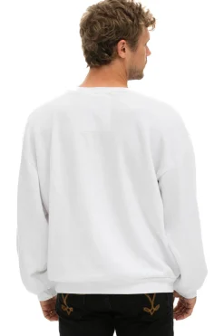Sweatshirts | Sweatshirts | Aviator Nation LOGO RELAXED CREW SWEATSHIRT - WHITE