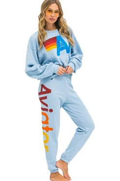 Sweatshirts | Sweatshirts | Aviator Nation LOGO RELAXED CREW SWEATSHIRT - ICE