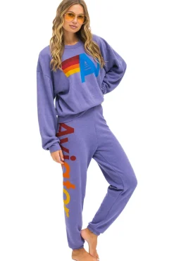 Sweatshirts | Sweatshirts | Aviator Nation LOGO RELAXED CREW SWEATSHIRT - LAVENDER