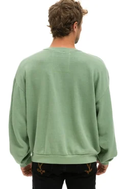 Sweatshirts | Sweatshirts | Aviator Nation LOGO RELAXED CREW SWEATSHIRT - SAGE