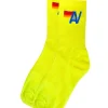 Socks | Socks | Aviator Nation LOGO SOCK - NEON YELLOW NEONYELLOW