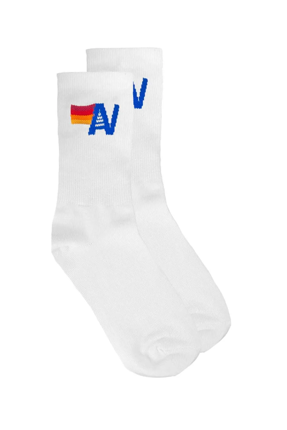 Socks | Socks | Aviator Nation LOGO SOCK - WHITE