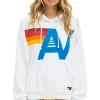 Hoodies | Hoodies | Aviator Nation LOGO STITCH PULLOVER RELAXED HOODIE - WHITE