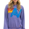 Hoodies | Hoodies | Aviator Nation LOGO STITCH PULLOVER RELAXED HOODIE - LAVENDER